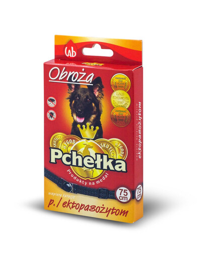 PCHELKA Obojok proti ektoparazitom pre psov 75 cm