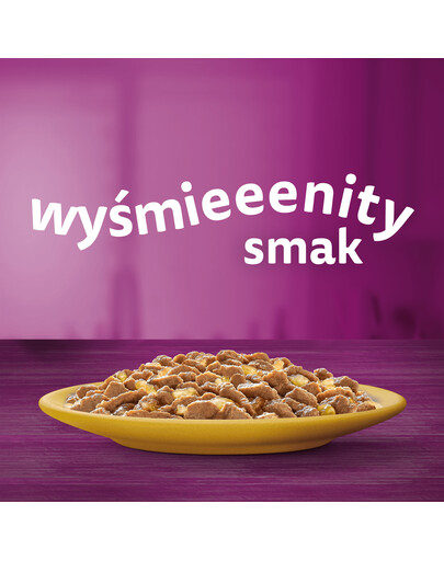 WHISKAS Adult Hydinové hody v želé 52x85g s kuracím a morčacím mäsom