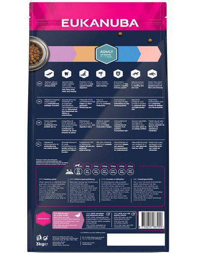 EUKANUBA Grain Free S-XL Adult Kačica 3 kg pre dospelé psy