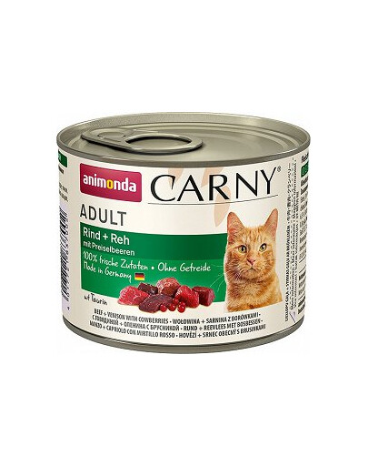 ANIMONDA Carny Adult hovädzie mäso a srdcia 200g