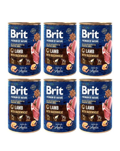 BRIT Premium by Nature Lamb and Buckwheat 6x400 g