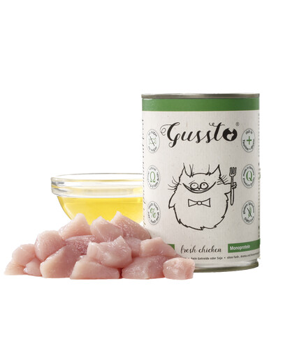 GUSSTO Cat Fresh Chicken čerstvé kuracie mäso pre mačky 400 g