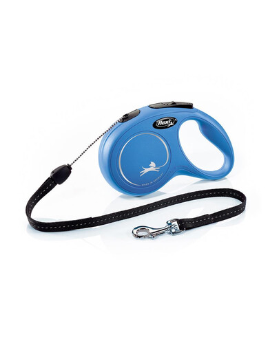 FLEXI Vodítko New Classic lanko 8 m nebesky modré do 12 kg