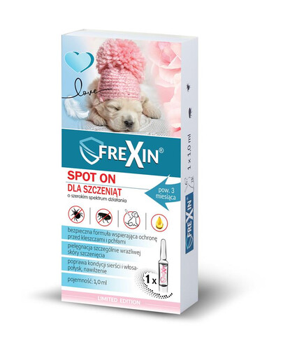 FREXIN Love Kvapky proti parazitom pre šteňatá 1 ml