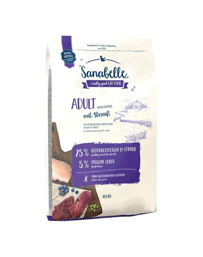 SANABELLE Adult Pštros 10 kg