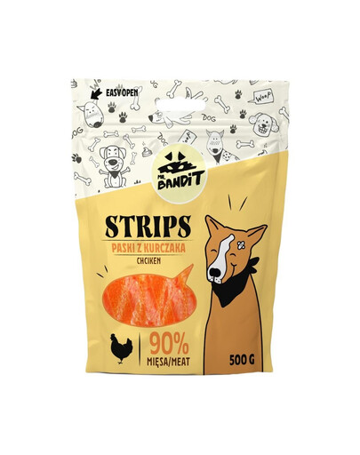 MR. BANDIT Strips kuracie prúžky pre psov 500 g