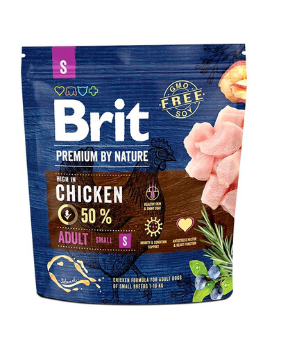 BRIT Premium By Nature Adult Small S 1 kg