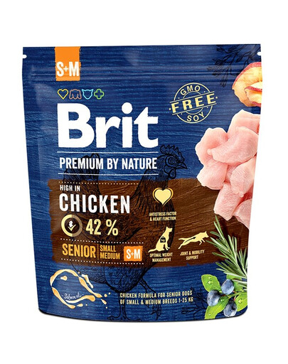 BRIT Premium By Nature Senior Small Medium S+M 1 kg