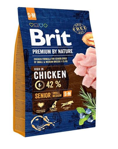 BRIT Premium By Nature Senior Small Medium S+M 3 kg