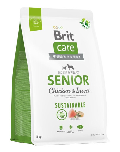 BRIT CARE Sustainable Senior Chicken & Insect 3 kg