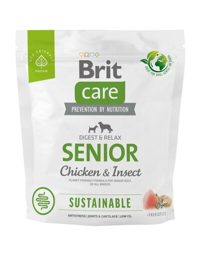 BRIT CARE Sustainable Senior Chicken & Insect 1 kg