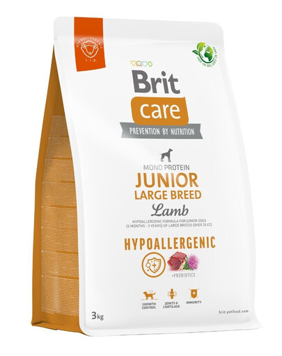 BRIT Care Hypoallergenic Junior Large Breed s jahňacím 3 kg