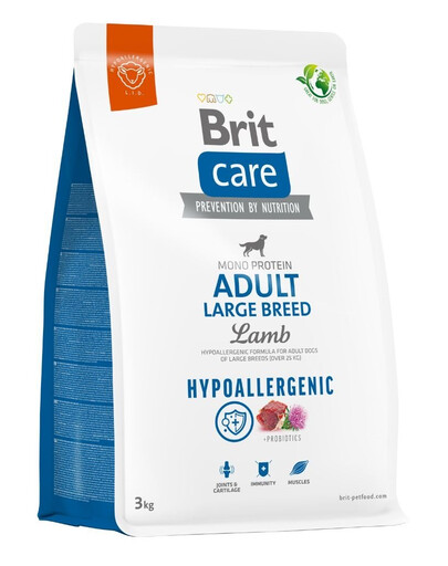 BRIT Care Hypoallergenic Adult Large Breed s jahňacím 3 kg