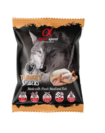 ALPHA SPIRIT DOG Turkey Snacks 50g
