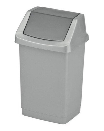 Výklopný kôš CURVER CLICK-IT 25l strieborný