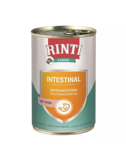 RINTI Canine Intestinal beef 400 g hovädzie mäso