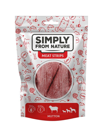SIMPLY FROM NATURE Meat Strips Baranie stripsy pre psov 80 g