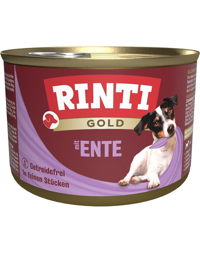 RINTI Gold Duck hearts Mini Kačacie srdiečka pre malé plemená psov 185 g