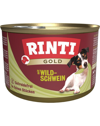 RINTI Gold Wild boar Mini Diviak pre malé plemená psov 185 g