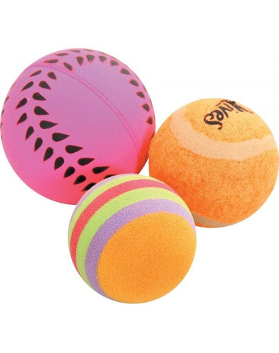 ZOLUX Hračka pre mačky  3 rôzne loptičky 4 cm