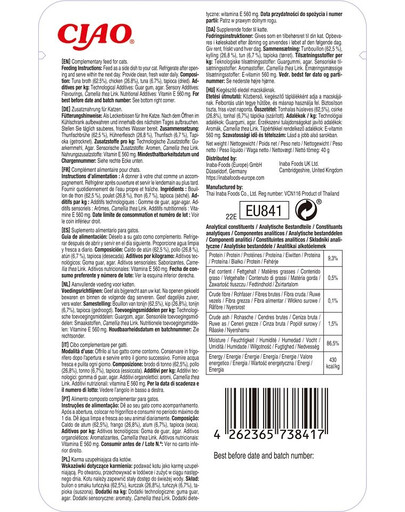 INABA CIAO Stew Kuracie mäso a tuniakový guláš pre mačky 40 g