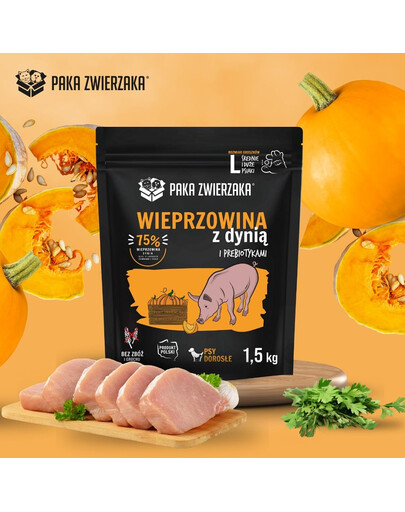 PAKA ZWIERZAKA Seventh Heaven Karma sucha Wieprzowina z dynią L 1,5 kg