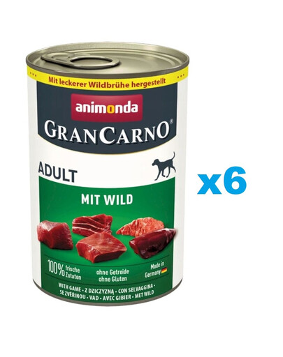 ANIMONDA GranCarno Adult jelenina 6x400g