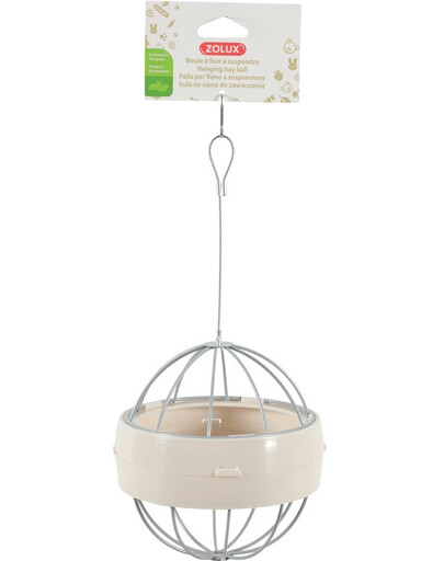 ZOLUX Senná guľa plastová na zavesenie béžová