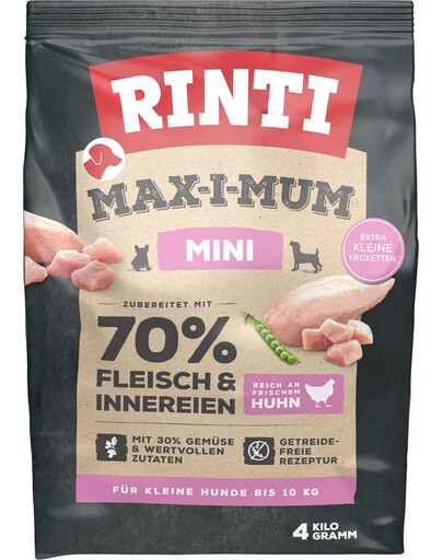 RINTI MAX-I-MUM Mini Adult Chicken 4 kg