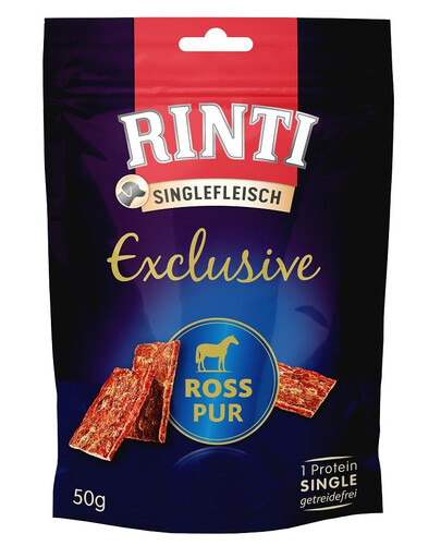 RINTI Singlefleisch Exclusive Snack 50 g Konské mäso
