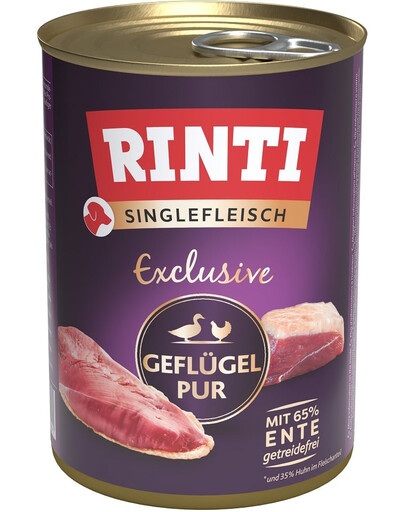 RINTI Singlefleisch Exclusive Poultry Pure monoproteínové mäso hydina 400 g