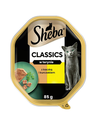 SHEBA Classics 85g vanička kuracie a kačacie pre mačky