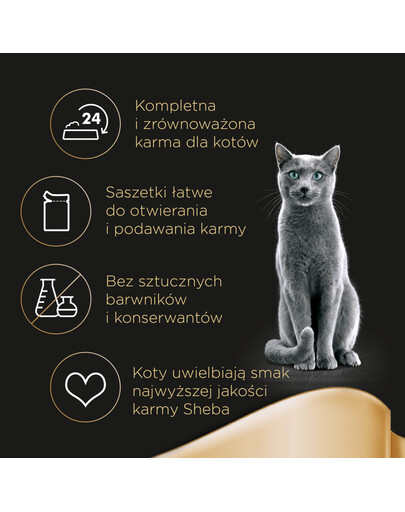 SHEBA Selection in Sauce Šťavnaté Smaki 4x85g 3+1 ZDARMA
