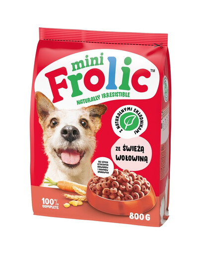 FROLIC Mini Naturally Irresistible 800 g Krmivo pre psov malých plemien s čerstvým hovädzím mäsom