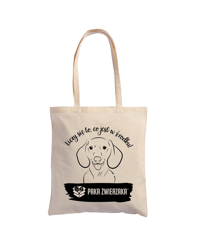 PAKA ZWIERZAKA Torba bawełniana Liczy się to, co jest w środku
