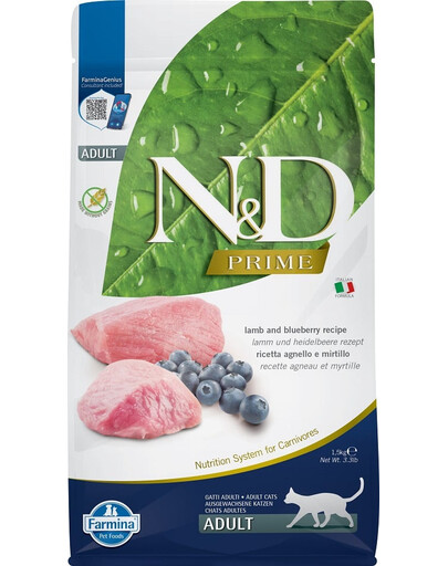 Farmina N & D Cat Adult Lamb+Blueberry 1,5 kg