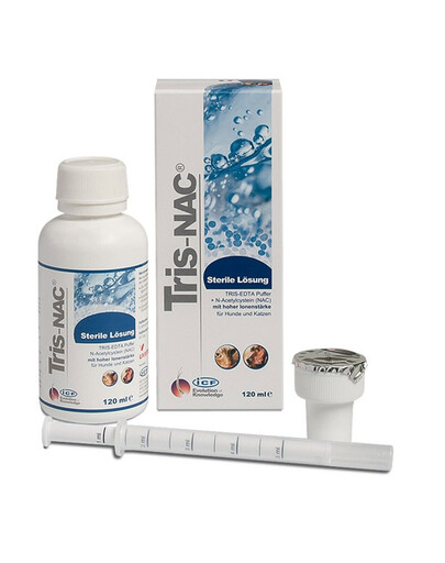 GEULINICX Tris-NAC 120ml sterylny roztwór o wysokiej sile jonowej dla psów i kotów