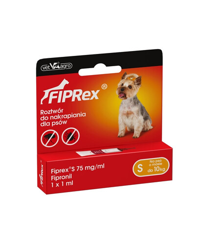 VET-AGRO FIPREX SPOT ON S do 10 kg 1 szt.