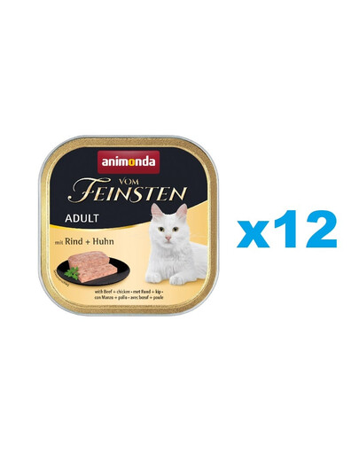 ANIMONDA vom Feinstein Adult hovädzie a kuracie mäso 12 x 100g
