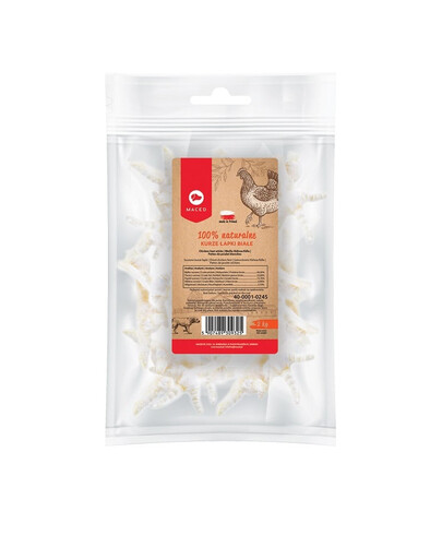 MACED Slepačie nohy biele 20 ks.