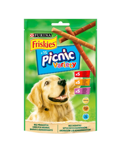 FRISKIES Picnic Variety o smaku wołowiny, kurczaka i jagnięciny 126g