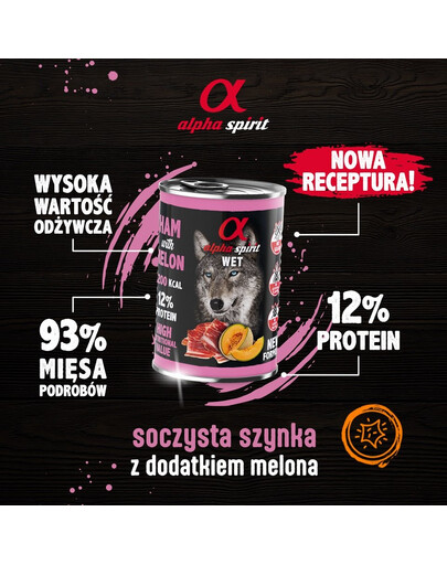 ALPHA SPIRIT Ham with melon 400 g