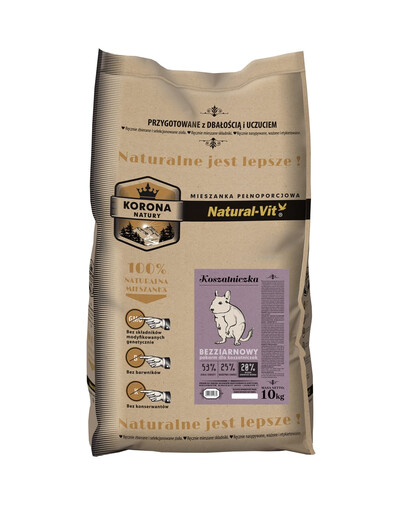 NATURAL-VIT Korona Natura Kompletné zmes pre osmáky degu 10 kg
