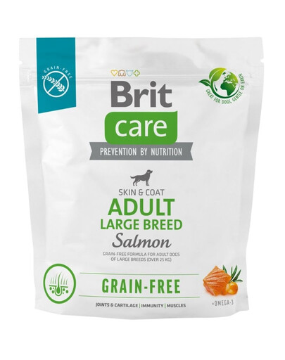 BRIT CARE Dog Grain-Free Adult Large Breed Salmon 1kg