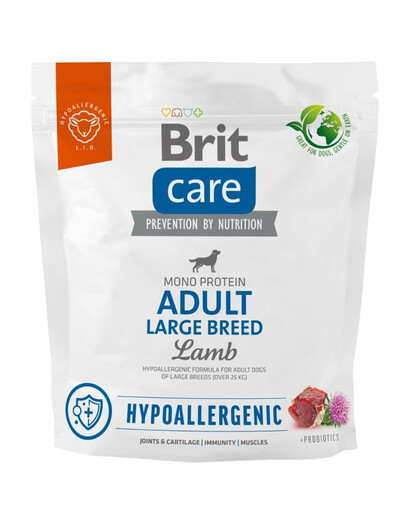 BRIT Care Hypoallergenic Adult Large Breed s jahňacím 1 kg