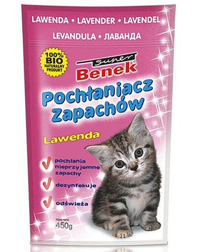 Benek Sanitizer / Pohlcovač zápachov levanduľový 500 g