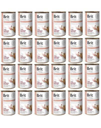 BRIT Veterinary Diet Renal Tuna&Salmon&Pea 24x400 g