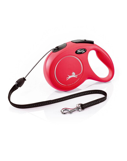 FLEXI Vodítko New Classic M lanko 8 m červené do 20 kg