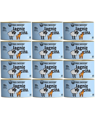 PAKA ZWIERZAKA 12x200g Krmivo s jahňacinou pre mačky
