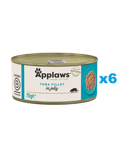 APPLAWS Cat Adult Tuna Fillet in Jelly tuniak v želé 6x70g